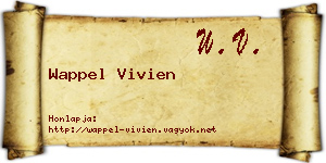 Wappel Vivien névjegykártya